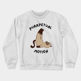Cat Funny Purrpetual Motion Crewneck Sweatshirt